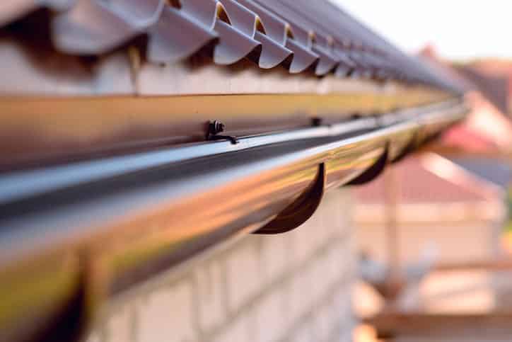 Closeup of Gutter Installation in Utica MI