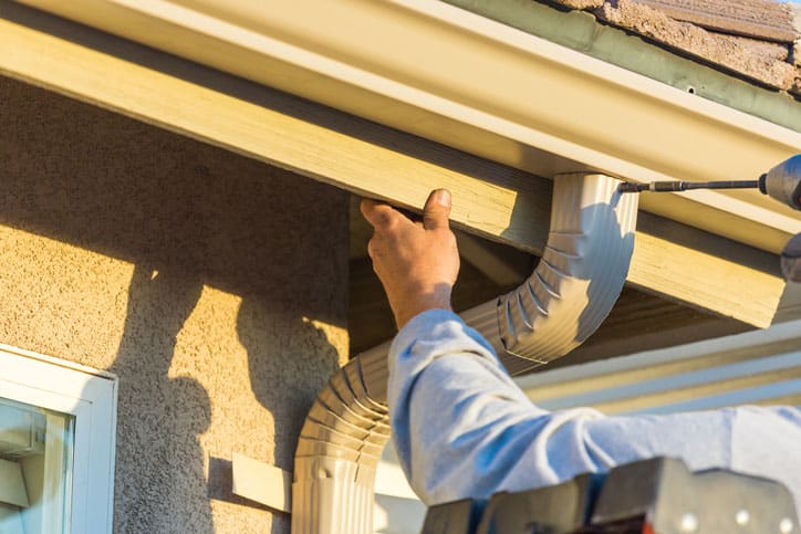 Closeup of Gutters in Clawson MI