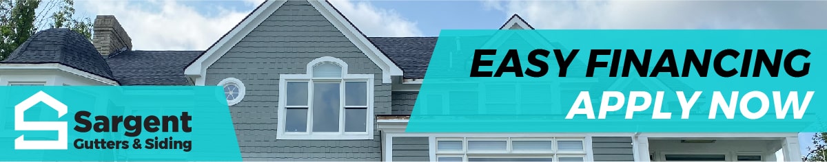 Easy Financing Apply Now Graphic for Gutter Services