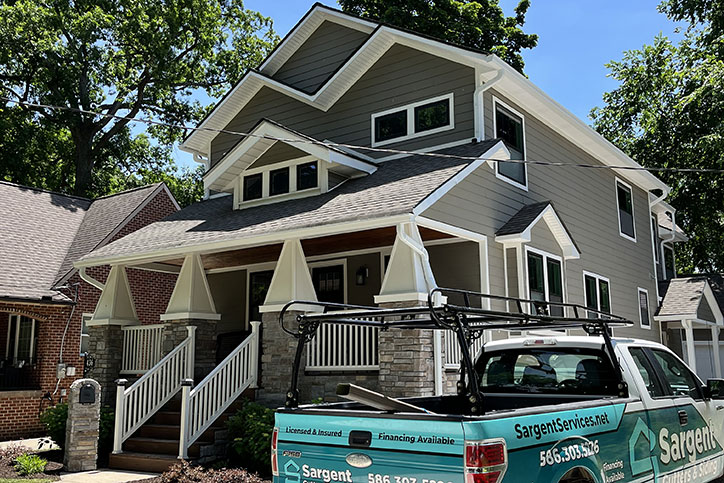 View of Gutter Replacement in Clawson MI