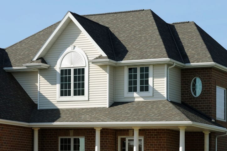 New House with Seamless Gutters