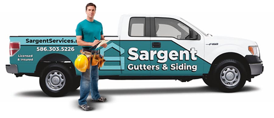 Sargent Services Man in front of truck