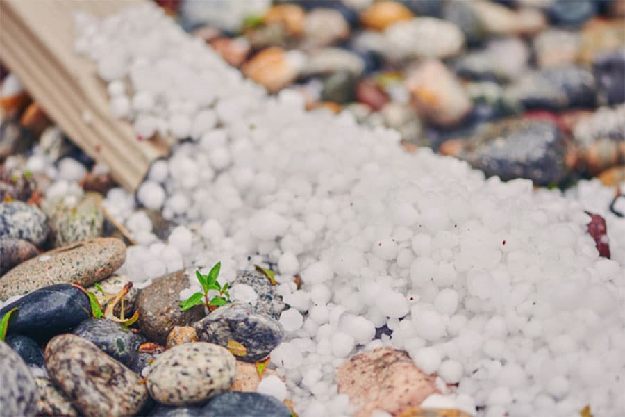 Gutters with Hail